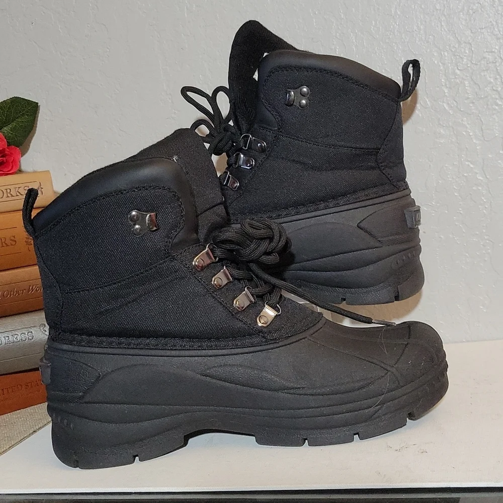 KHOMBU Glacier Lace Waterproof Wibter Snow Rain Boots 8